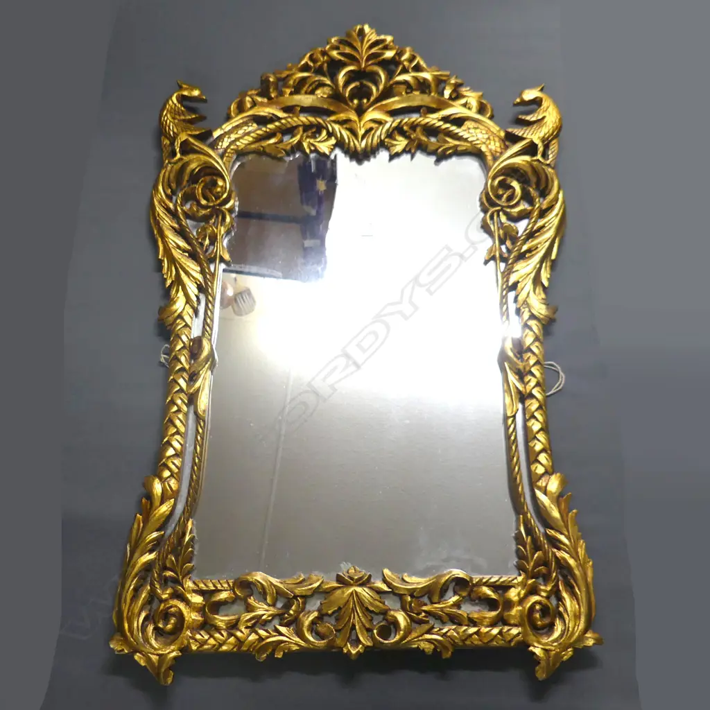 LGE CARVED WOODEN GOLD PAINTED MIRROR 1300x840mm Image 1++