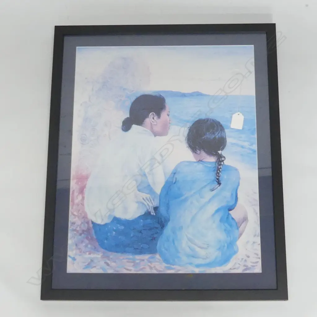 THOMAS SCICLI-LAUTERBACH, WATERCOLOUR PRINT, TITIRO WHAKATAU ANO (gazing inward)  490 X 390MM Image 1++