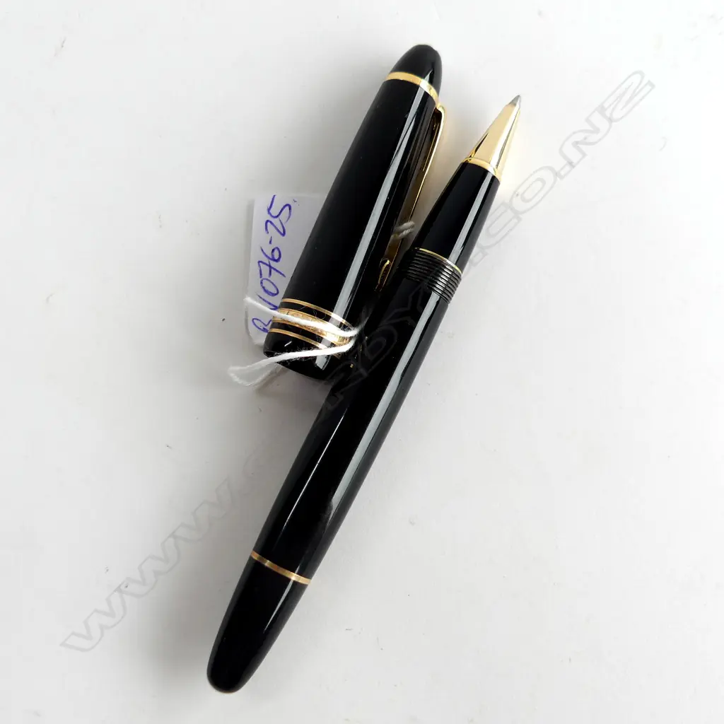 MONT BLANC BLACK CASED BLACK INK PEN Image 1++