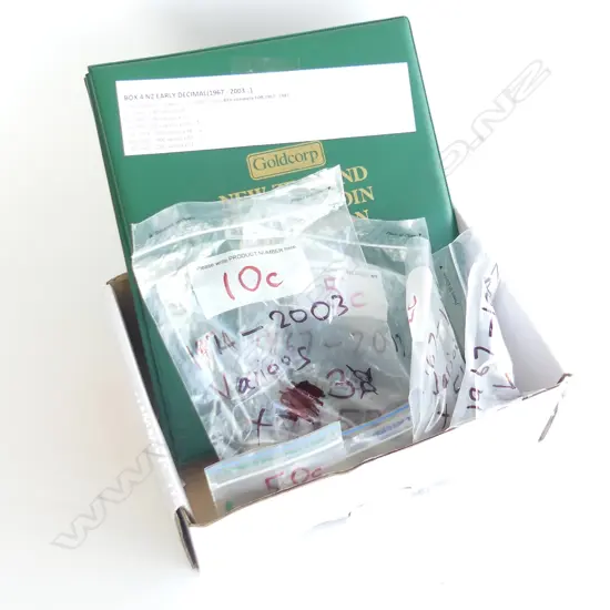 NZ DECIMAL COINS + COIN COLLECTION IN FOLDER 