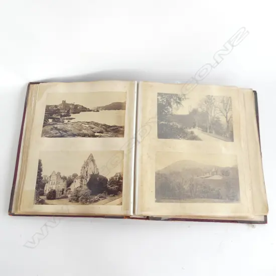 ANTIQUE PHOTO ALBUM; SCOTLAND / NZ