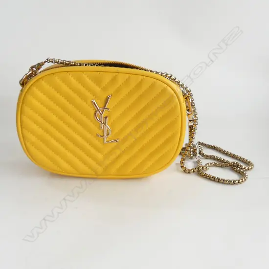 FAUX YSL YELLOW HANDBAG W.215mm