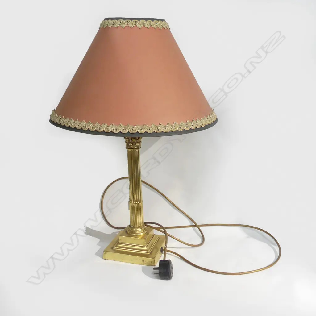GOLD METAL COLUMN LAMP H.640mm Image 1++