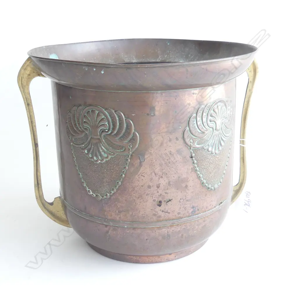 COPPER NOUVEAU JARDINIERE, H.230mm Image 1++