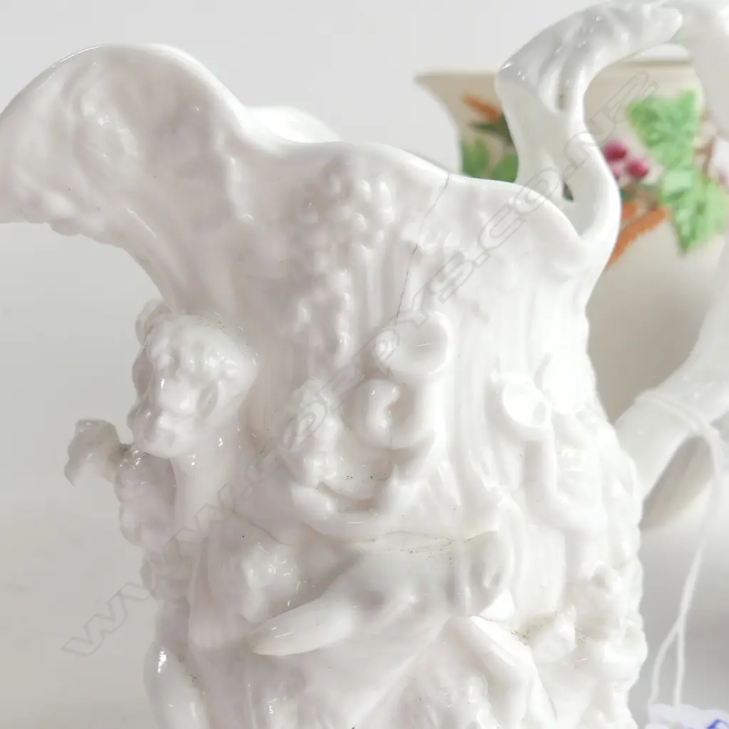 5 ANTIQUE JUGS; COPELAND, PARIAN ETC H.145mm Image 1++