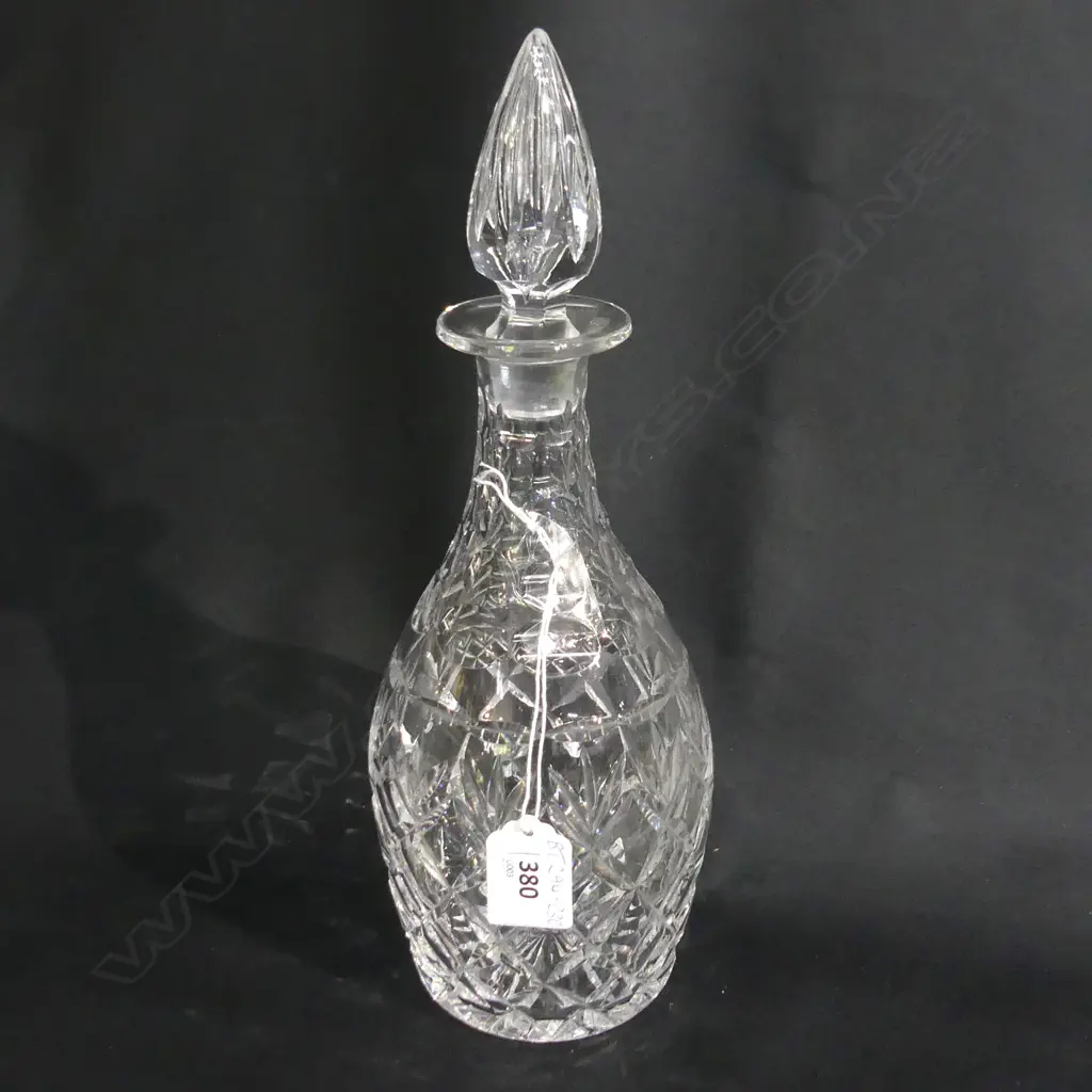 WEBB CORBETT CUT CRYSTAL DECANTER H. 310MM Image 1++