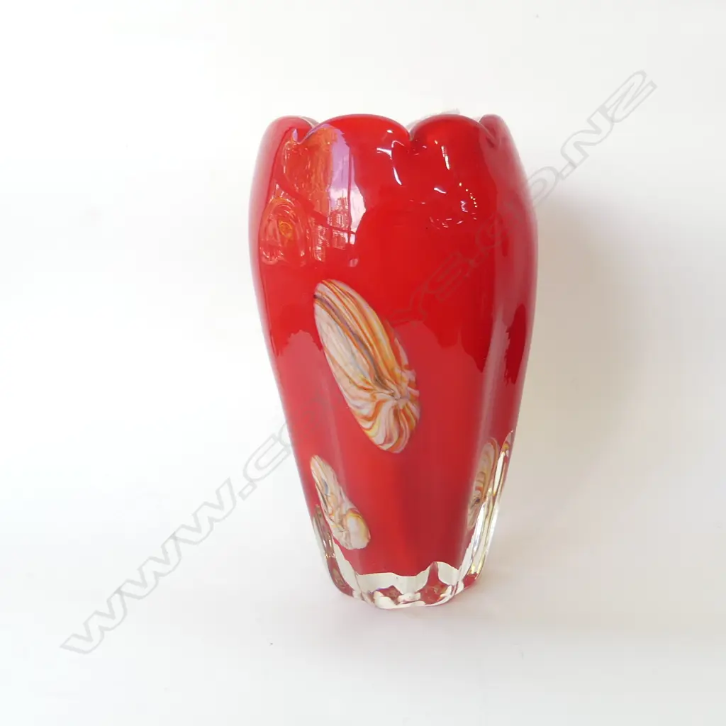 LARGE MURANO STYLE GLASS VASE H. 235MM Image 1++