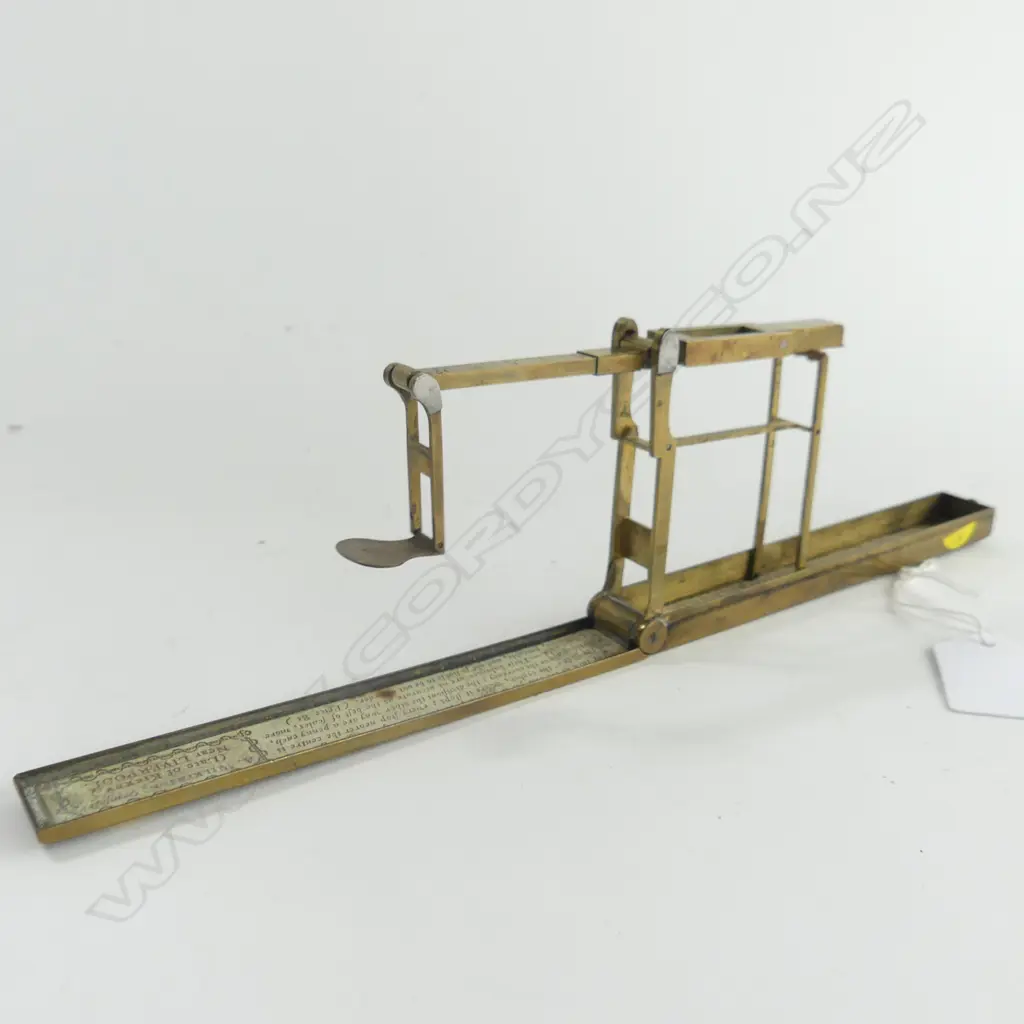 BRASS CASED GUINEA SCALES L 130 MM Image 1++