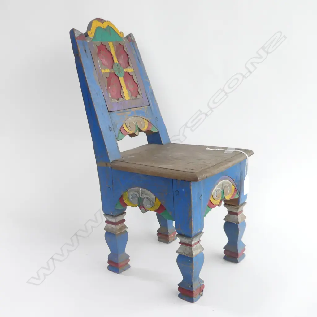 CARVED & PAINTED DOLLS CHAIR H.485mm Image 1++
