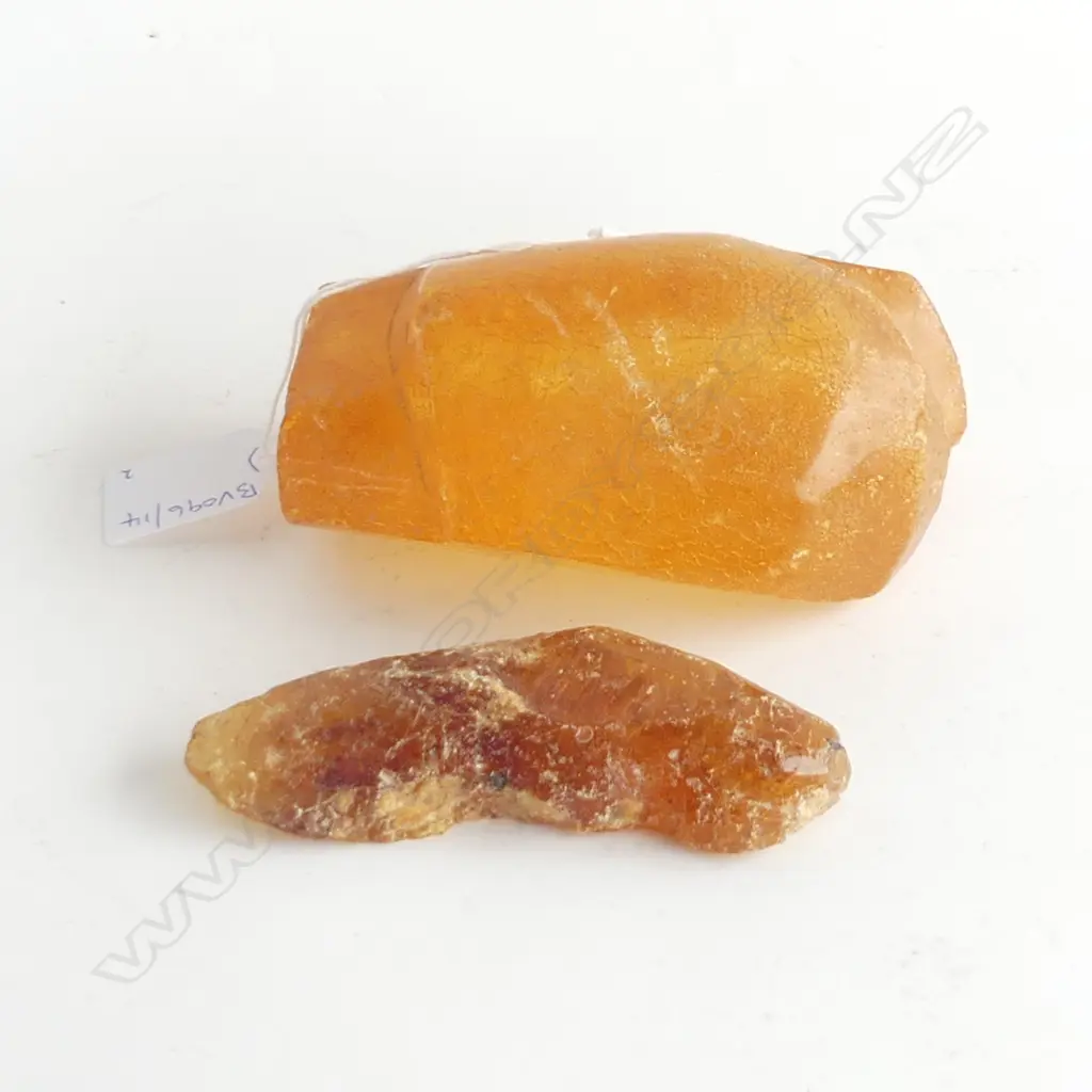 2 KAURI GUM POLISHED NUGGETS L 120 MM Image 1++