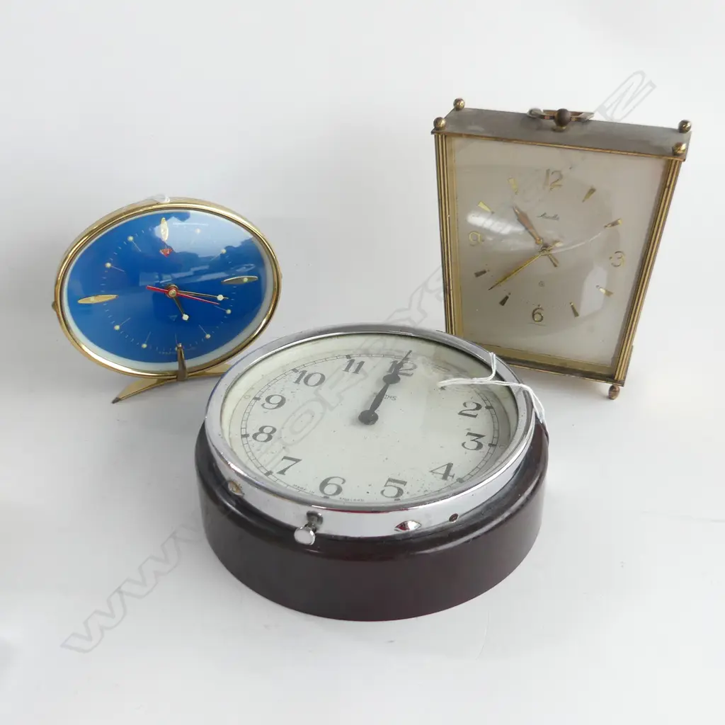 3 RETRO CLOCKS SMITHS ETC  Image 1++