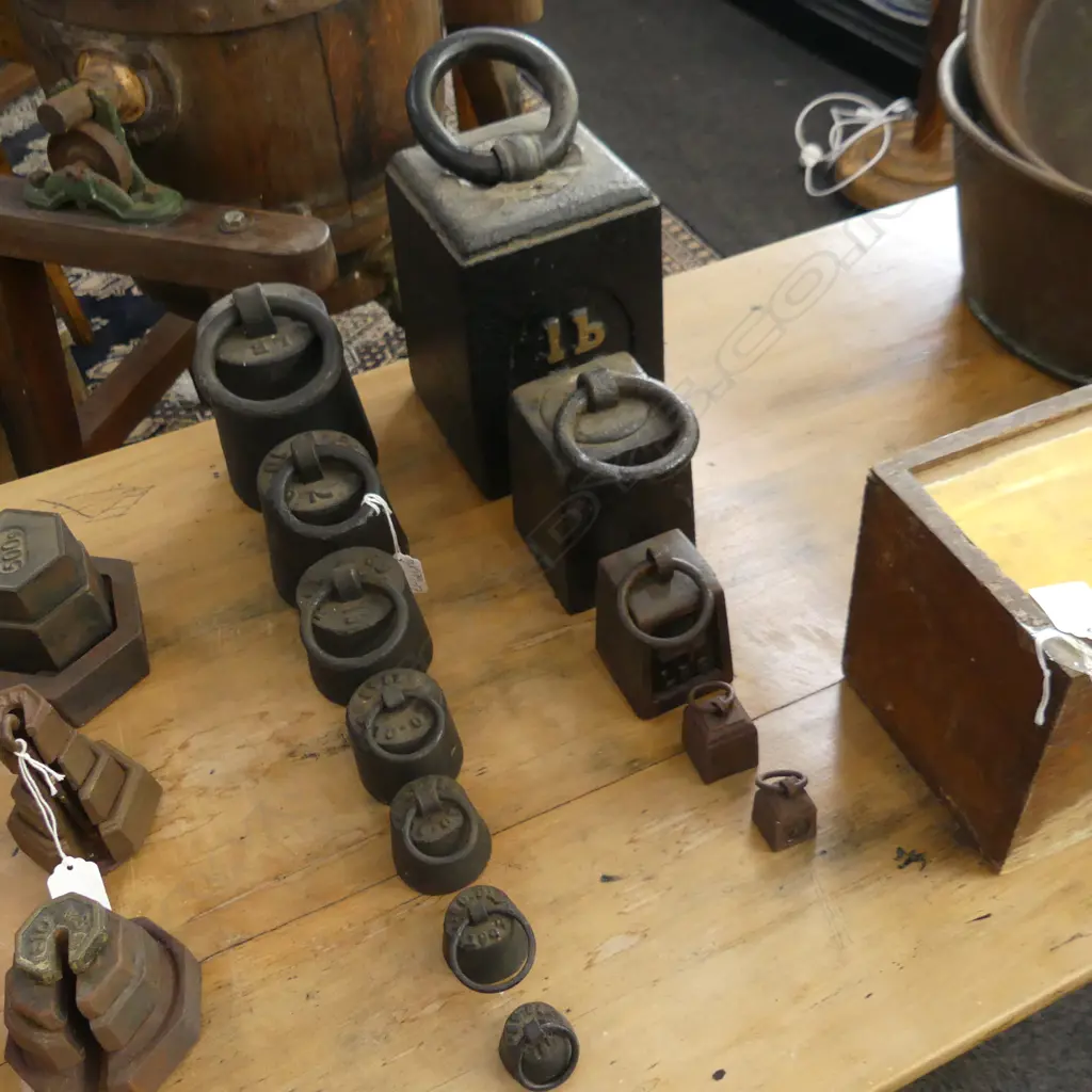 12 CAST IRON RING WEIGHTS 56lb 14lb AND 7lb ETC Image 1++