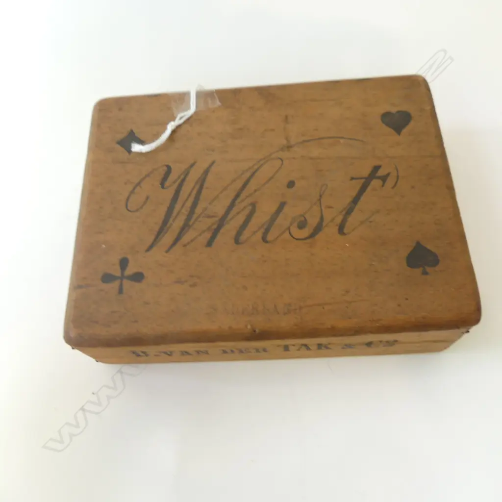 WHIST CARD BOX & CARDS Image 1++