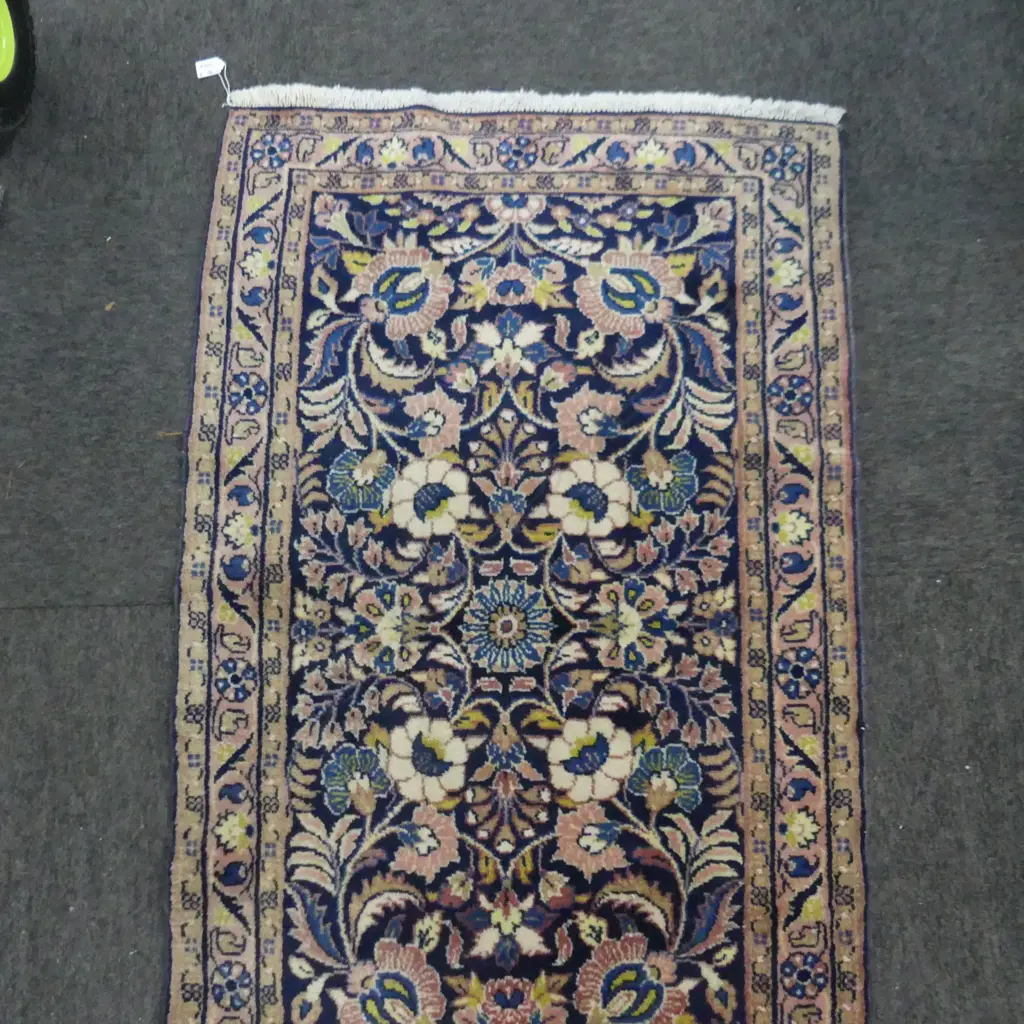 HAND KNOTTED WOOL PILE HERIZ RUNNER 2900 X 910MM Image 1++