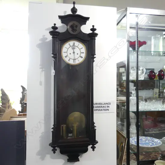 ANTIQUE WALL CLOCK H.1200mm + 2 WEIGHTS