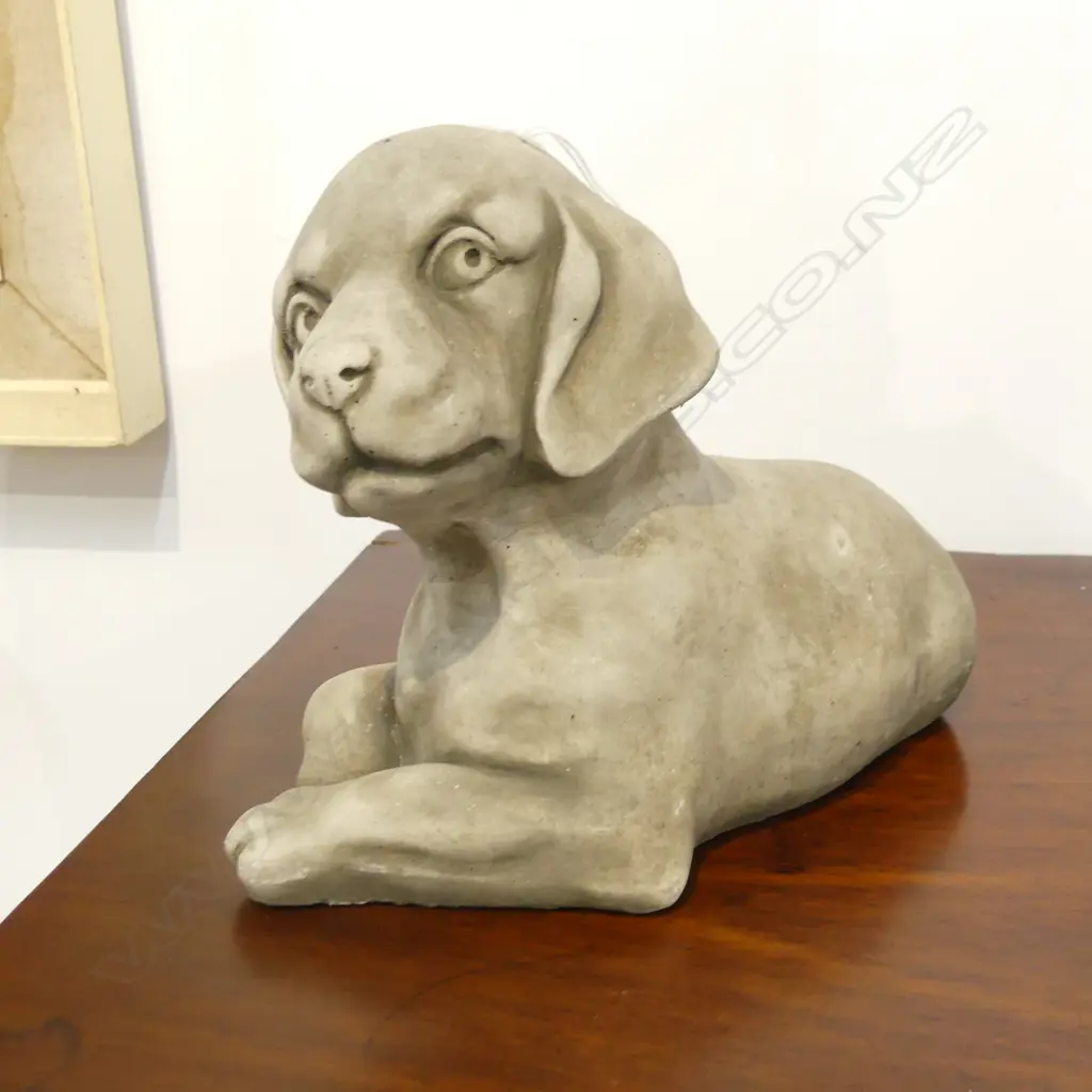 CONCRETE GARDEN COCKER SPANIEL SCILPTURE L.240mm Image 1++