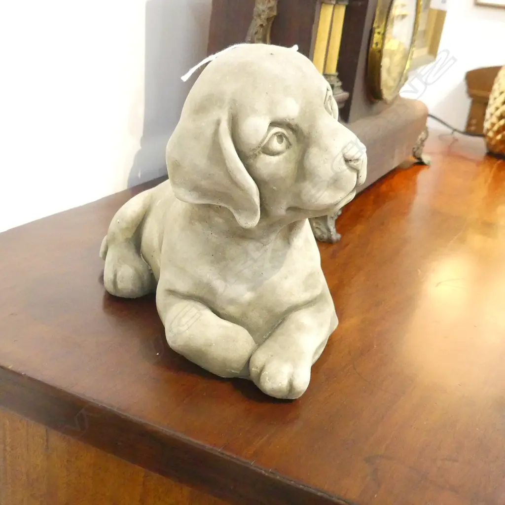 CONCRETE GARDEN COCKER SPANIEL SCILPTURE L.240mm Image 1++