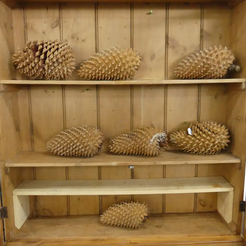 7 GIANT COULTER PINE CONES L.260mm Image 1++