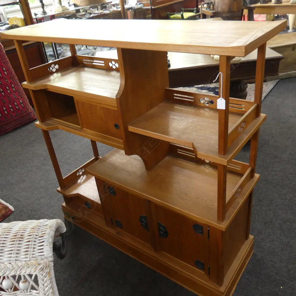 MOUNTAIN CEDAR DISPLAY CABINET VENEER & SOLID WOOD H1185MM Image 1++