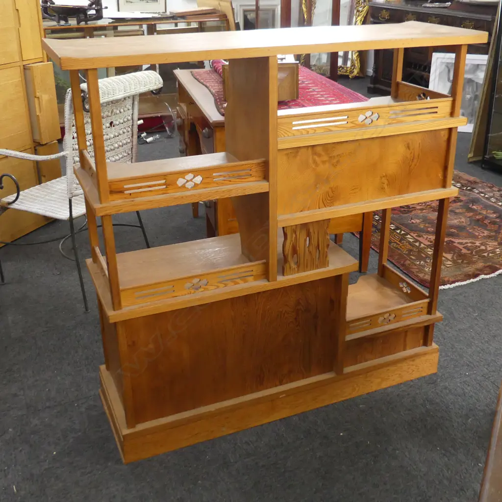 MOUNTAIN CEDAR DISPLAY CABINET VENEER & SOLID WOOD H1185MM Image 1++