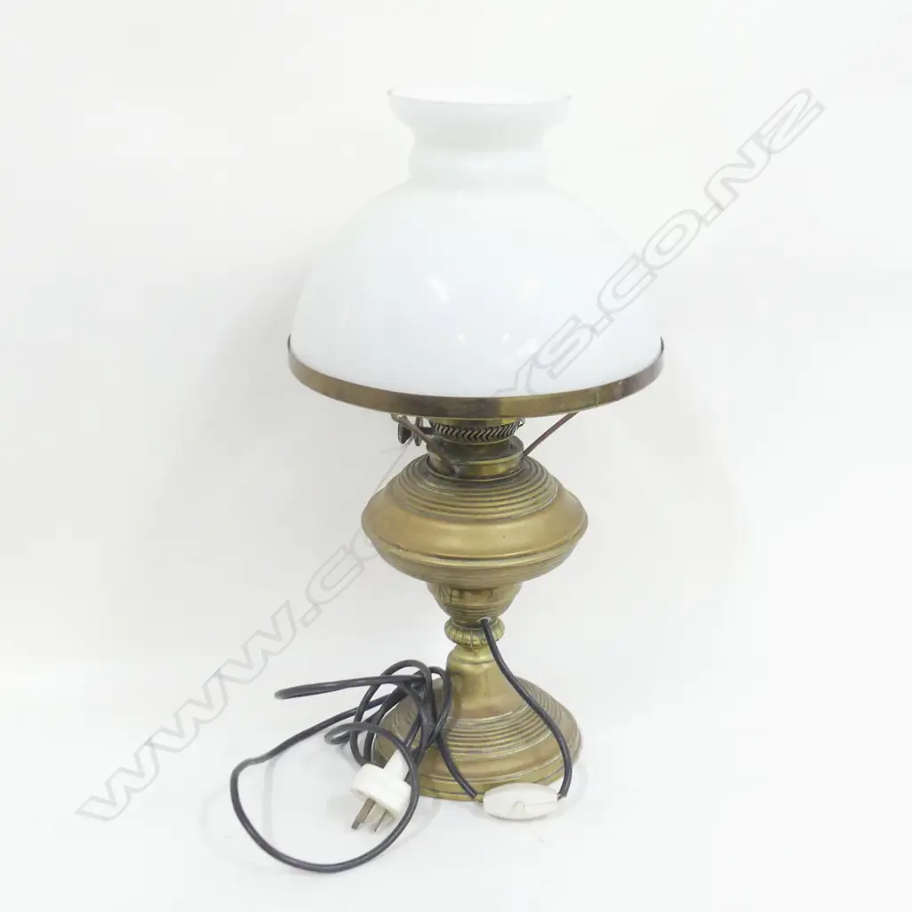 VINTAGE KERO LAMP; ELECTRIFIED H.480mm  Image 1++