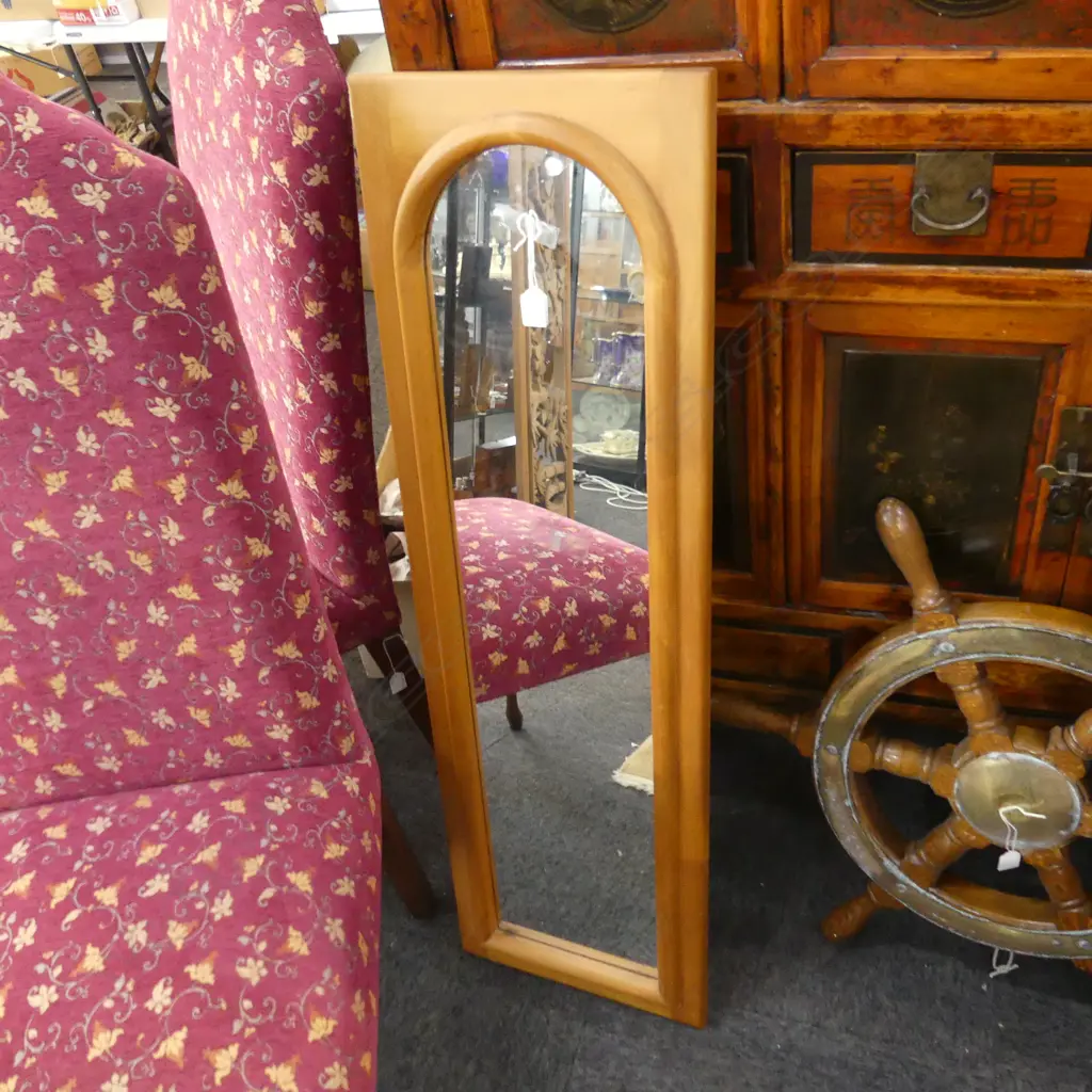 WOODEN FRAMED DRESSING MIRROR 1140x350mm Image 1++