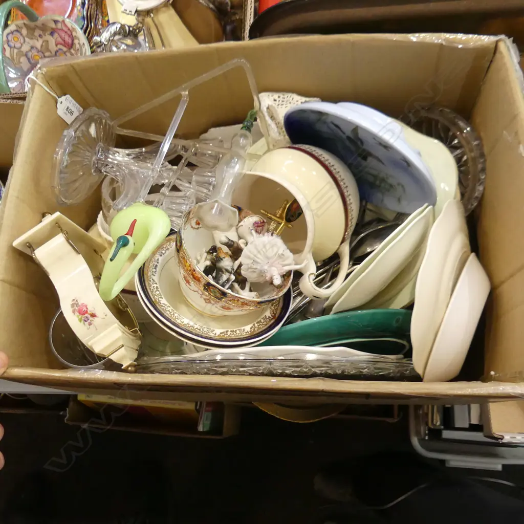 BOX LOT ASST. CHINA, FURS ETC Image 1++