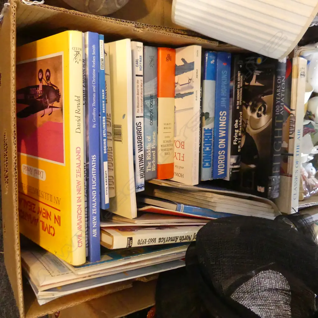 BOX LOT ASST. BOOKS; AIRCRAFT ETC Image 1++