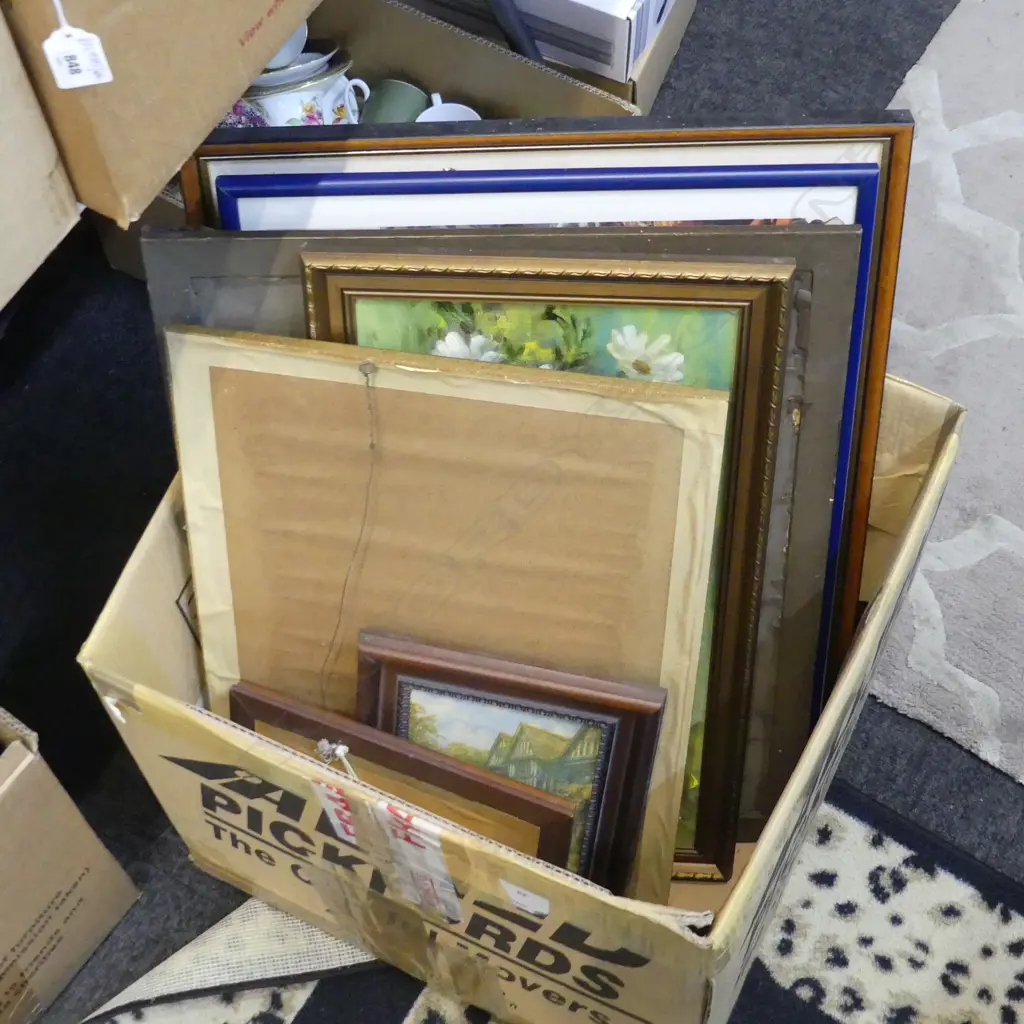 BOX LOT 8 PICTURES & PRINTS Image 1++