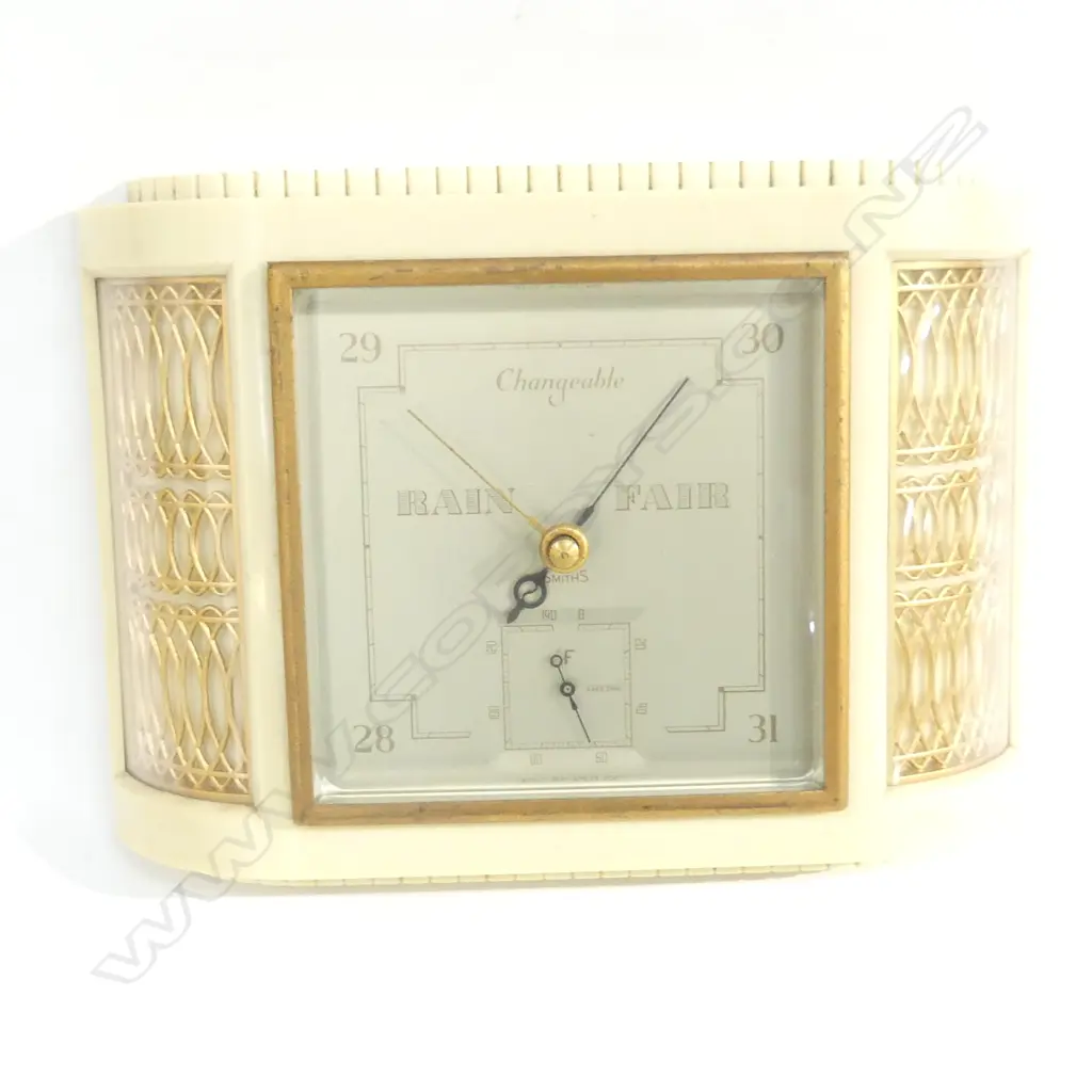 ART DECO BAROMETER 'SMITHS' ENGLAND L 260MM Image 1++