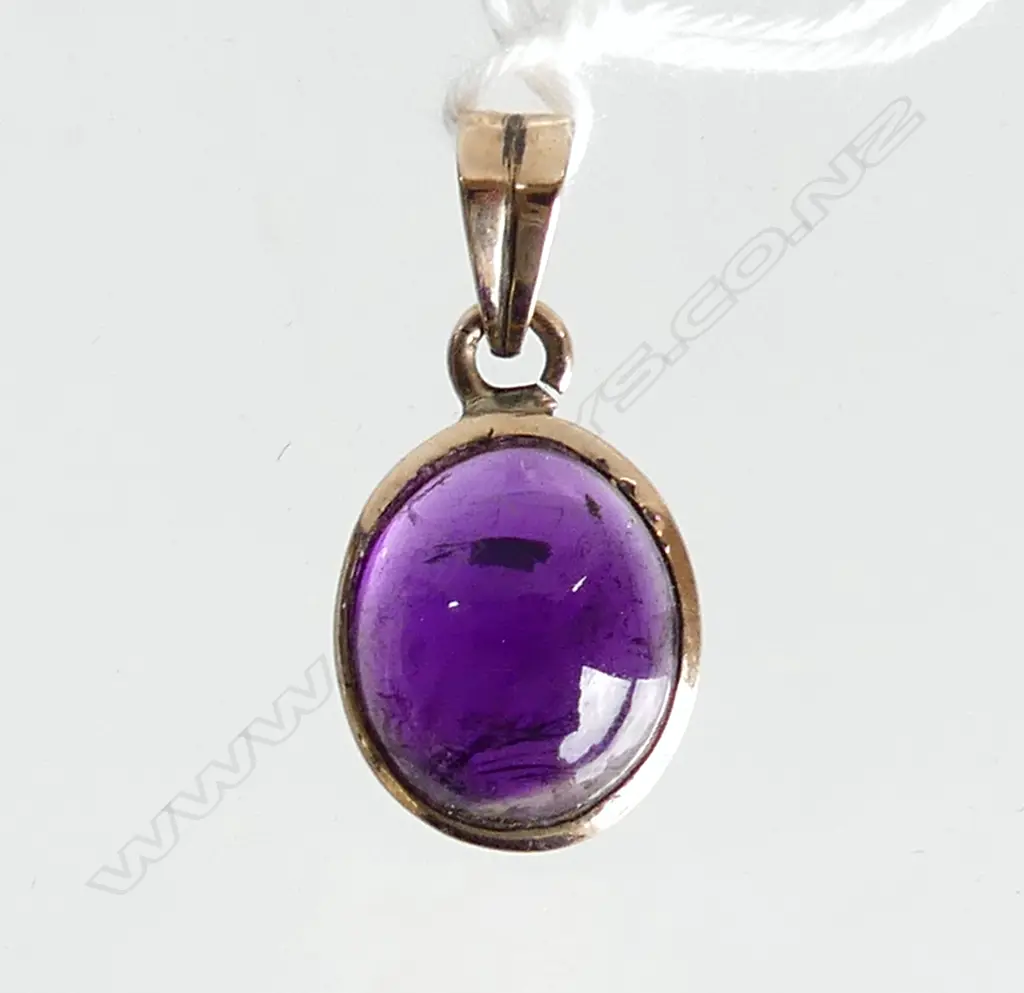 9CT AMETHYST PENDANT 2.58gms  Image 1++