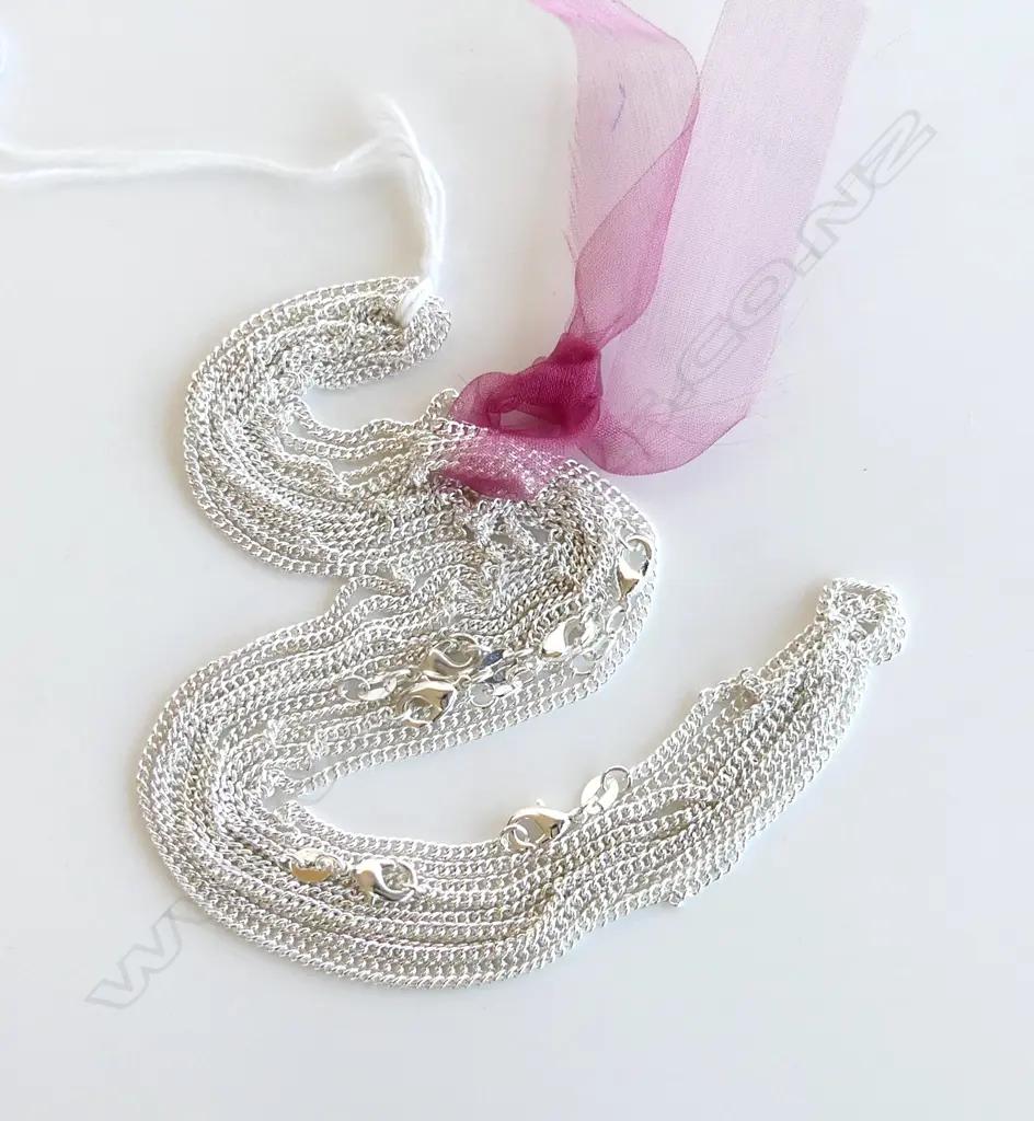 6 925 SILVER CHAINS 29.53gms Image 1++