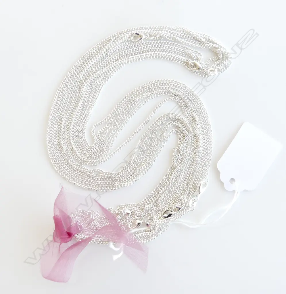 6 925 SILVER CHAINS 37.28gms Image 1++
