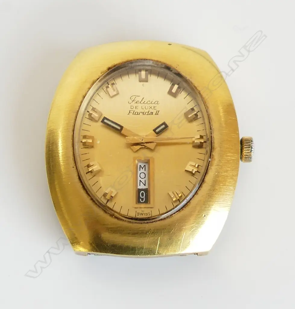 FELICIA (FLORIDA 2) GOLD PLATED WRIST WATCH Image 1++
