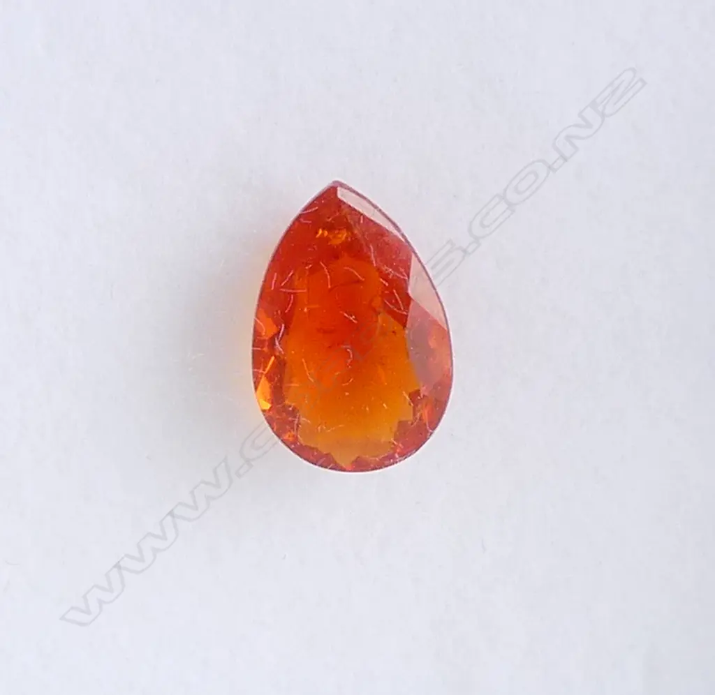 PEAR FACET CUT FIRE OPAL, 1.3CT, WITH AIG REPORT Image 1++