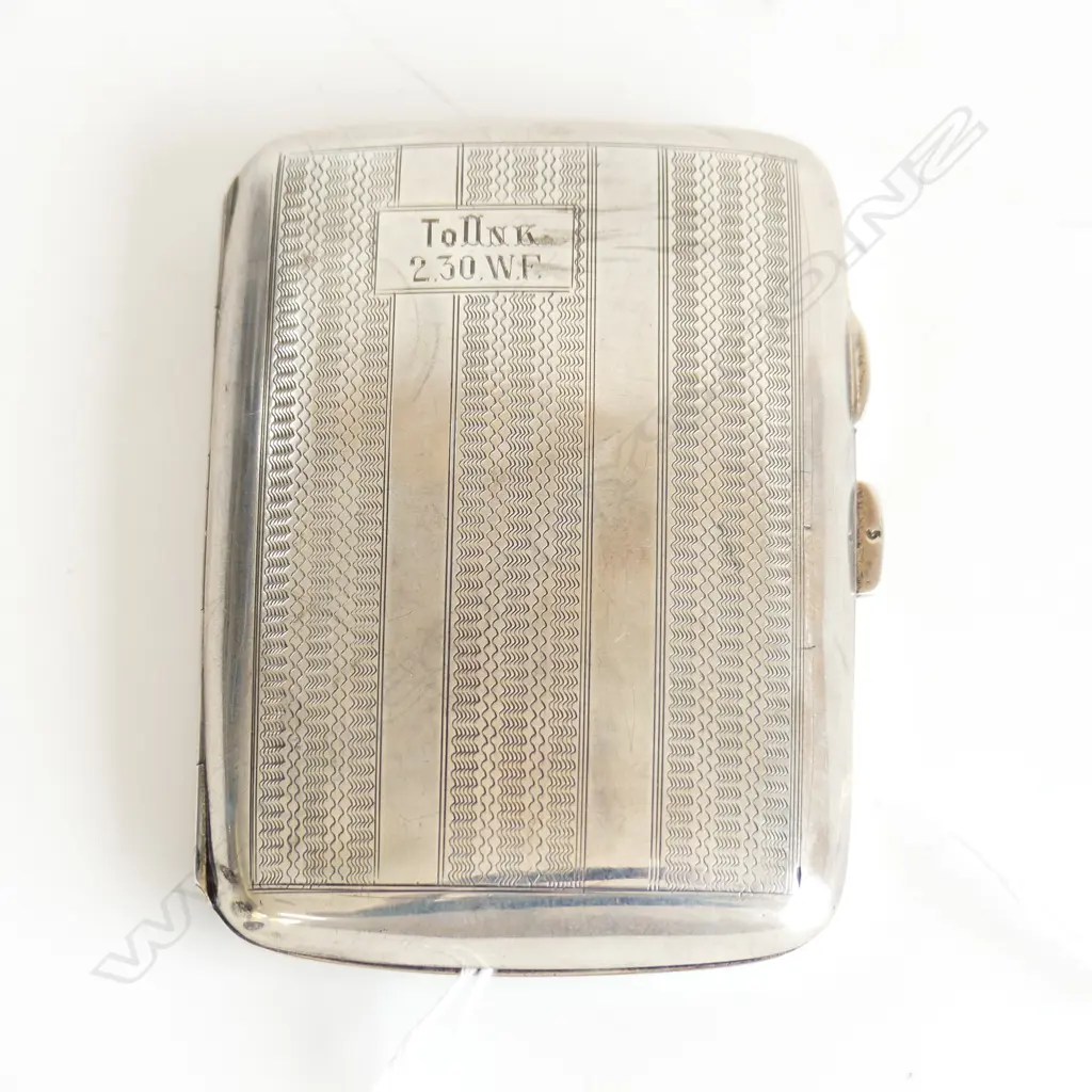 STG SILVER CIGARETTE CASE, BIRM. 1926, 55GMS Image 1++