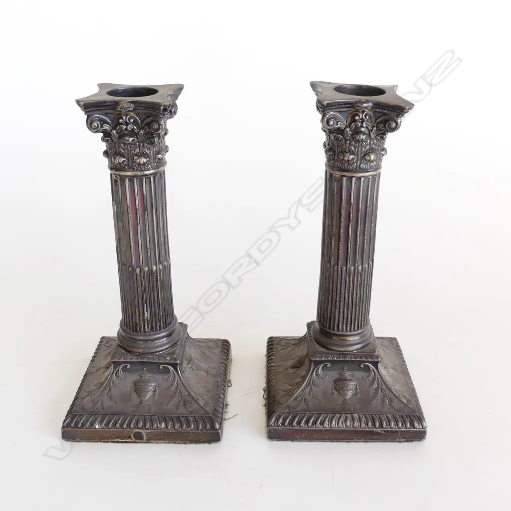PR STG SILVER CANDLESTICKS, LONDON 1899 H.175mm Image 1++
