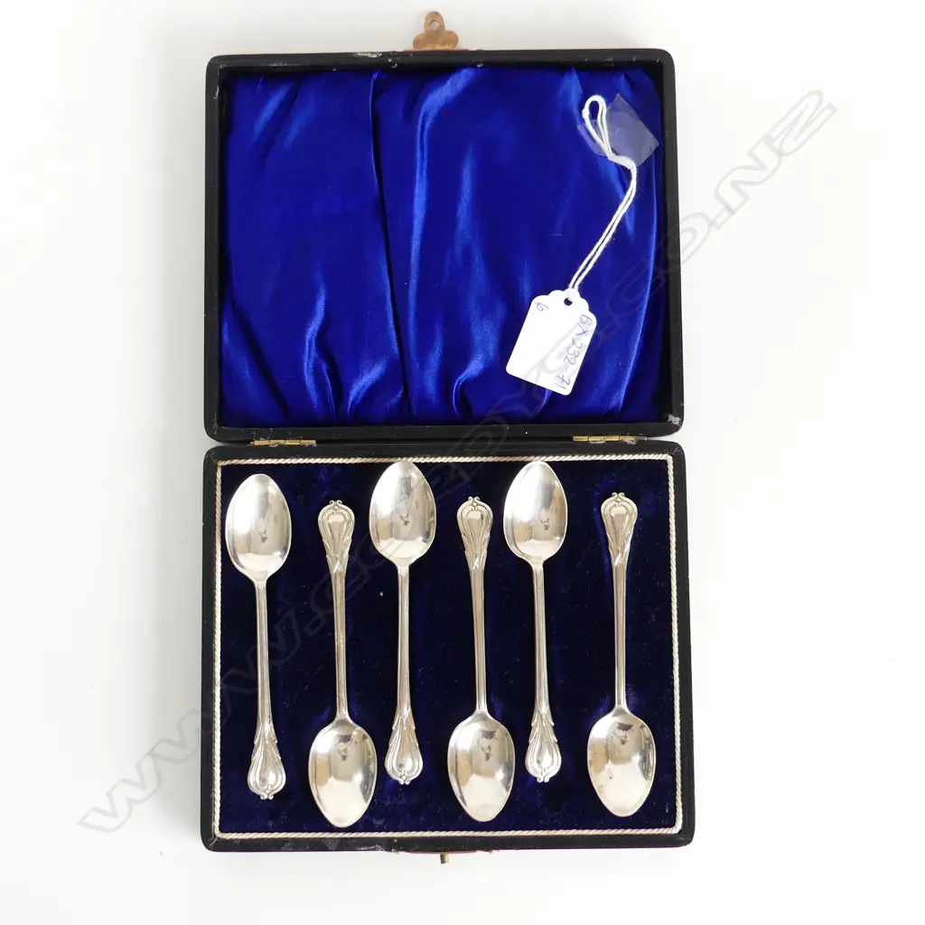 CASED SET 6 COFFEE SPOONS, BIRM. 1938, 59GMS Image 1++