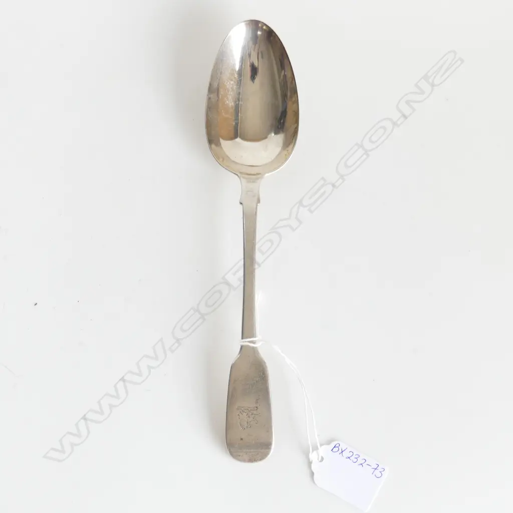 STG SILVER TABLESPOON, LONDON, 1863, 64GMS Image 1++