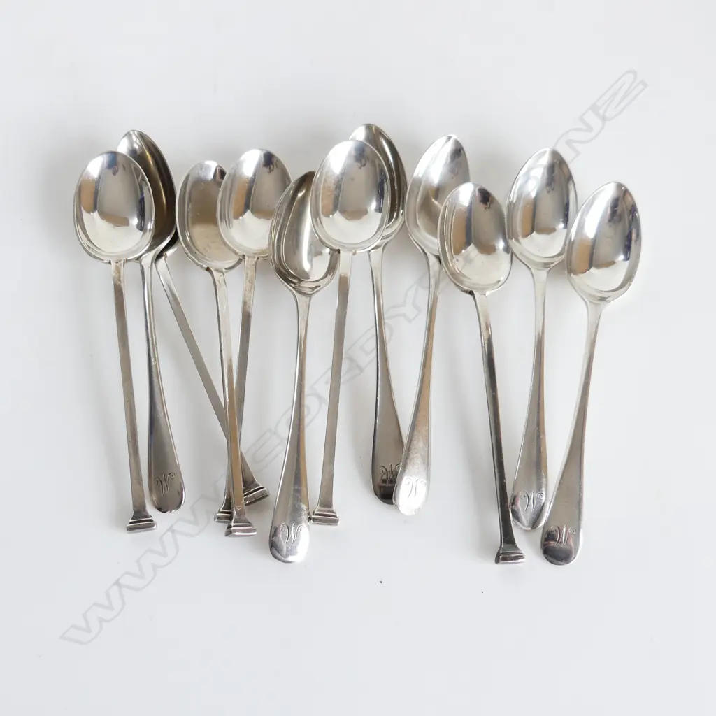 2 SETS 6 STG SILVER COFFEE SPOONS, 134GMS Image 1++