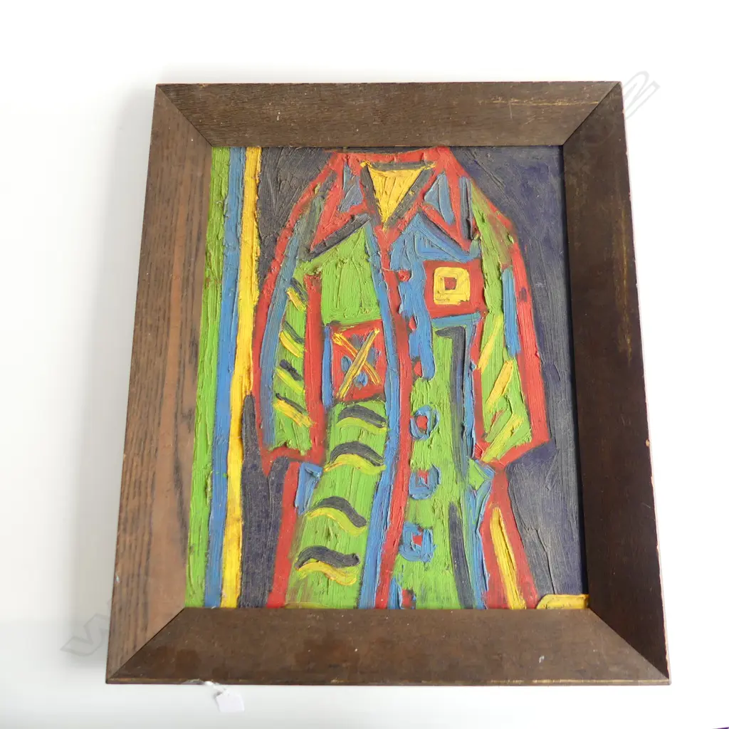 ABSTRACT, OIL ON BOARD, UNSIGNED, 400 X 490mm Image 1++