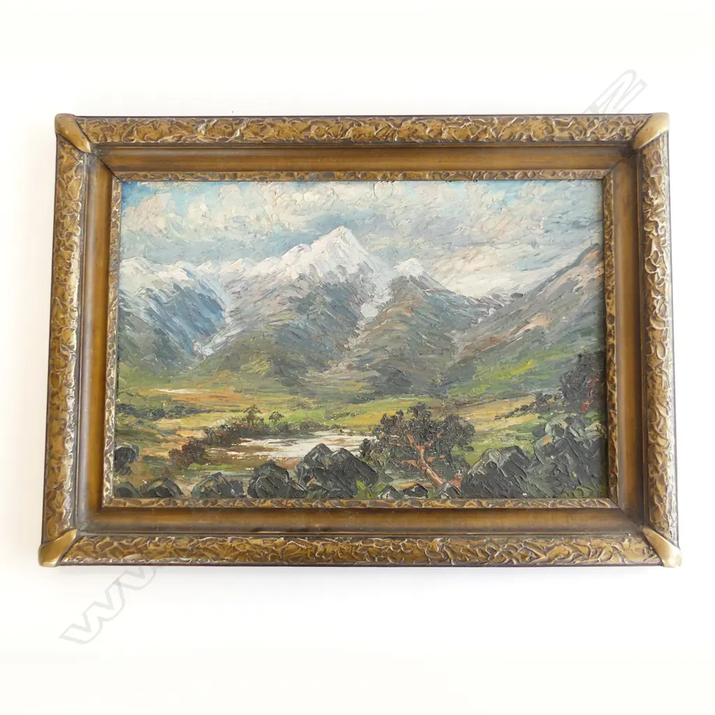 UNSIGNED LANDSCAPE OIL ON BOARD 290x445m Image 1++
