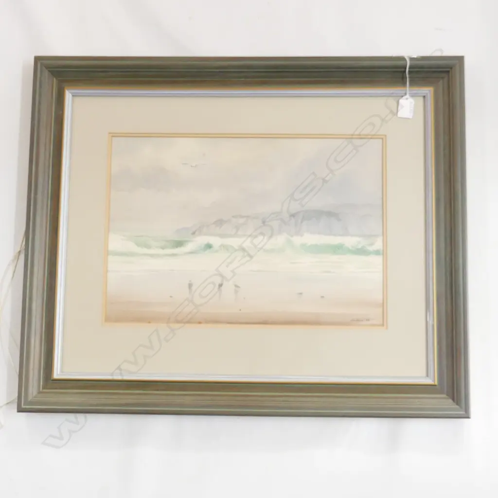 JULIA FORBES 'YOUNG NICKS HEAD' WATERCOLOUR ON BOARD, SIGNED, 450 X 300mm Image 1++