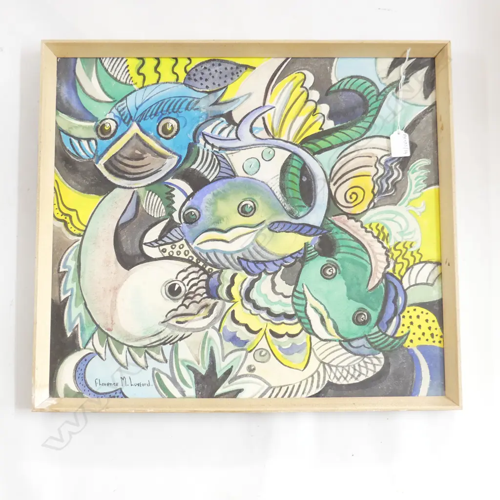 FLORENCE M. LUXFORD, FISH W/C 445x500mm Image 1++