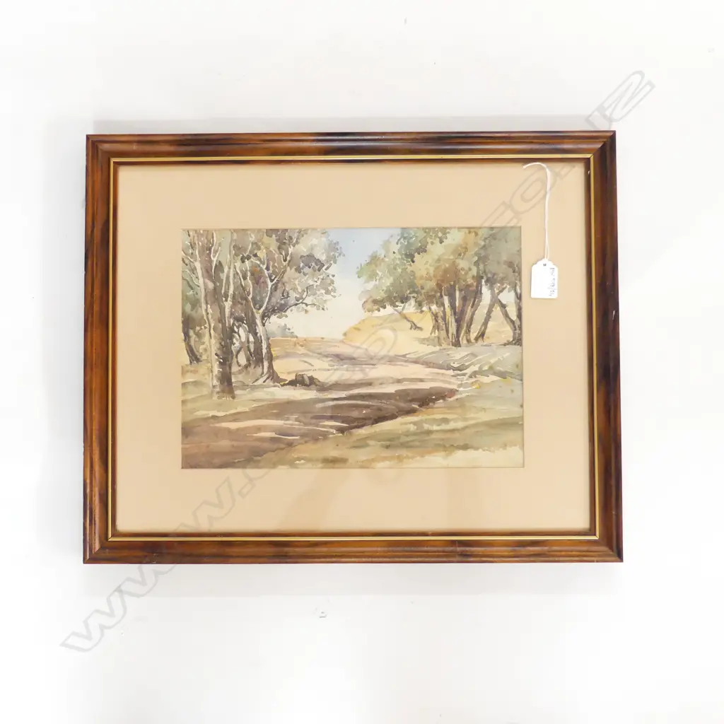 SIGNED LANDSCAPE W/C 225x320mm - FOXING Image 1++