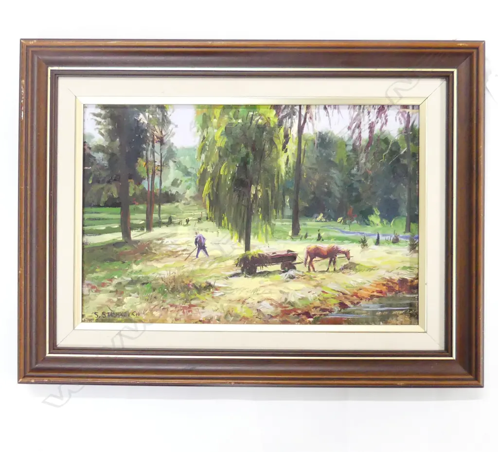  STANISLAV STASHKEVICH LANDSCAPE OIL ON BOARD 190x290mm Image 1++