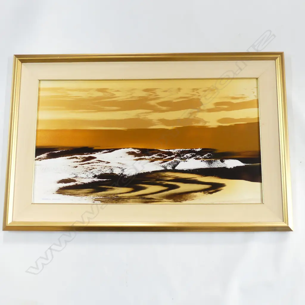 MAURICE BROOKES 'GOLDEN SANDS' ACRYLIC ON BOARD, 2005 435X780mm Image 1++