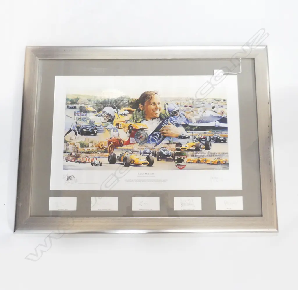 LTD. ED. LG BRUCE McLAREN PRINT 400x645mm / 660x880mm OVERALL Image 1++