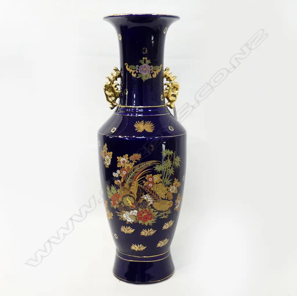 LG ORIENTAL BLUE FLOOR VASE H.600mm Image 1++