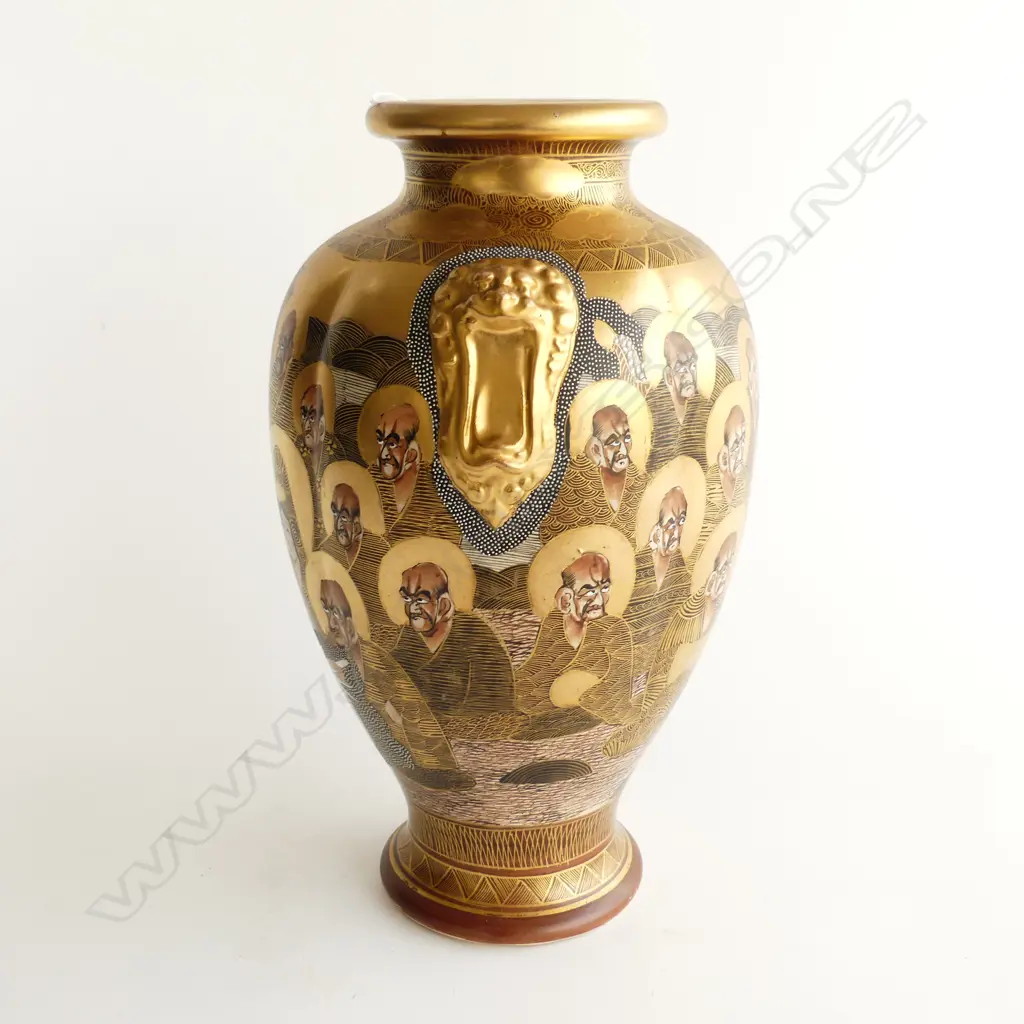 ANTIQUE SATSUMA VASE H. 325mm Image 1++